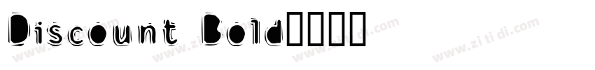 Discount Bold字体转换
